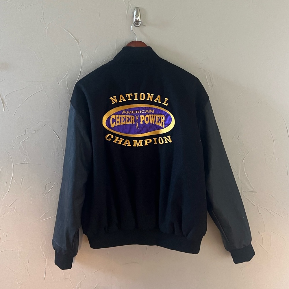 American cheer power leather national champ jacket XL